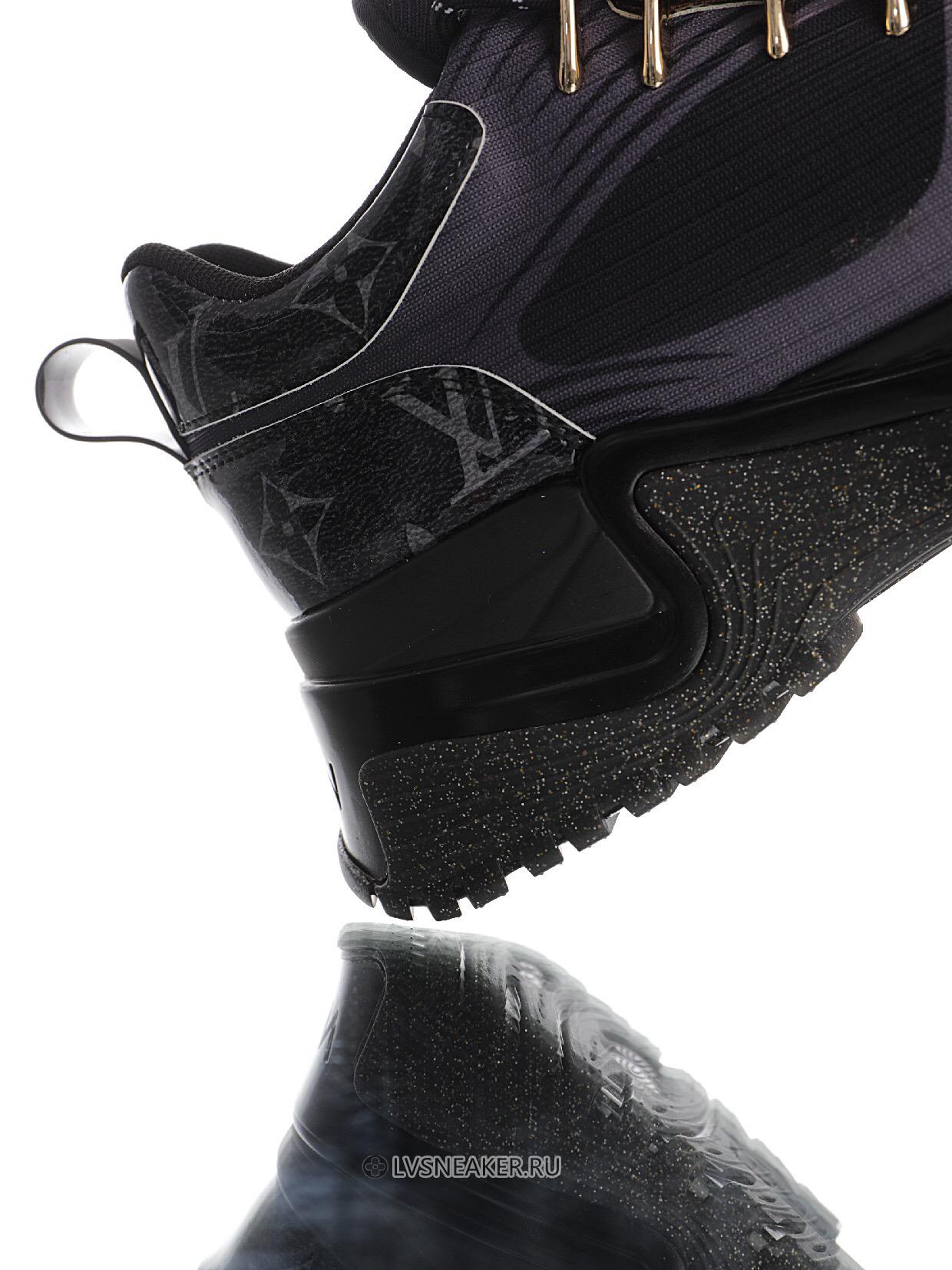 Louis Vuitton LV Run Away Pulse "Black with Monogram Tip" 1A5SX0 Sneakers