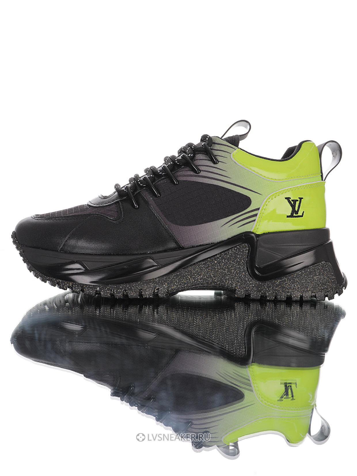 Louis Vuitton LV Run Away Pulse "Black Green" 1A5SX0-2 Sneakers