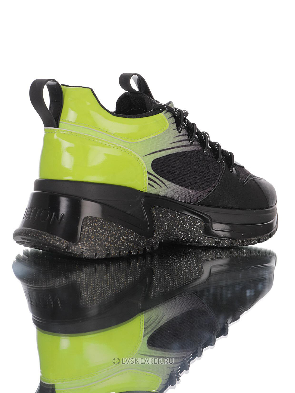 Louis Vuitton LV Run Away Pulse "Black Green" 1A5SX0-2 Sneakers