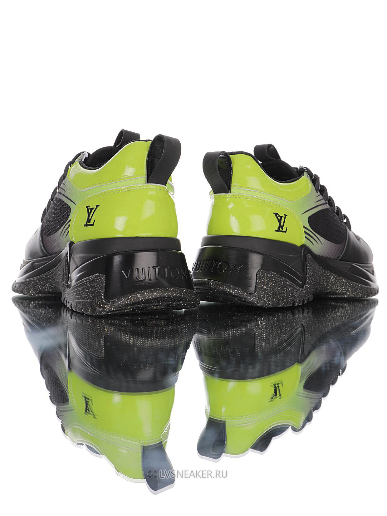 Louis Vuitton LV Run Away Pulse "Black Green" 1A5SX0-2 Sneakers
