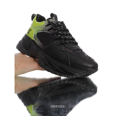 Louis Vuitton LV Run Away Pulse "Black Green" 1A5SX0-2 Sneakers