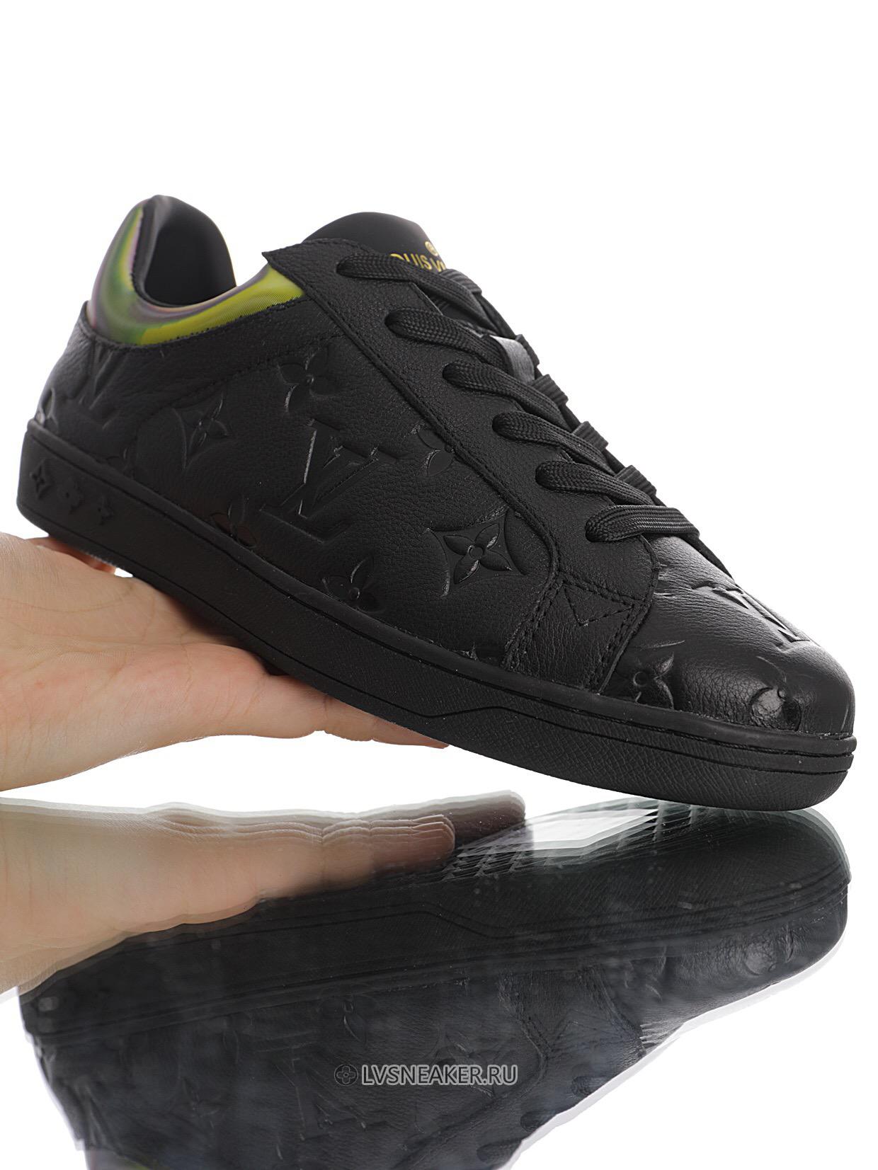 Louis Vuitton LV Luxembourg "Monogram Black Iridescent" 1A7S7B Sneakers