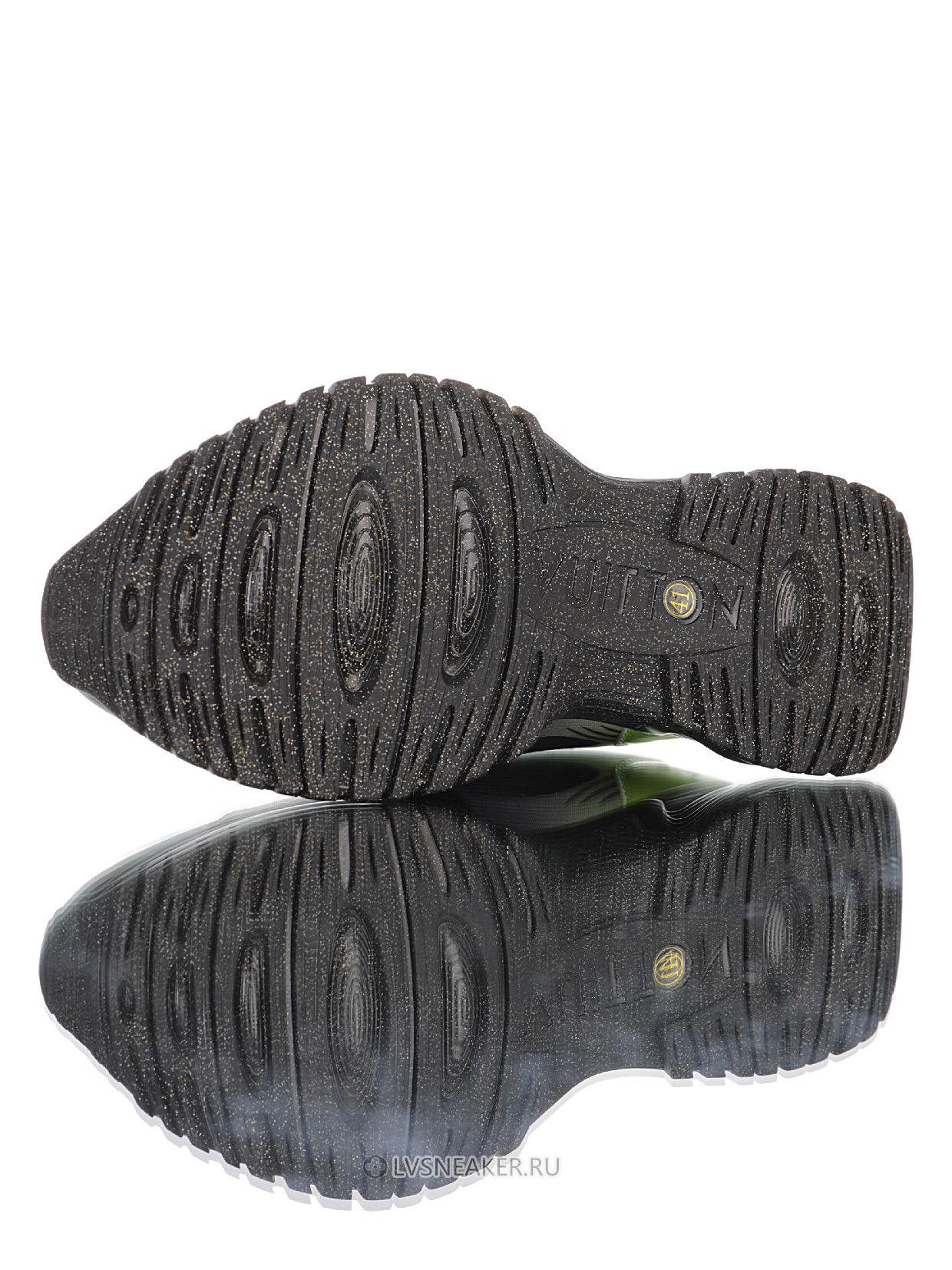 Louis Vuitton LV Run Away Pulse "Black Green" 1A5SX0-2 Sneakers