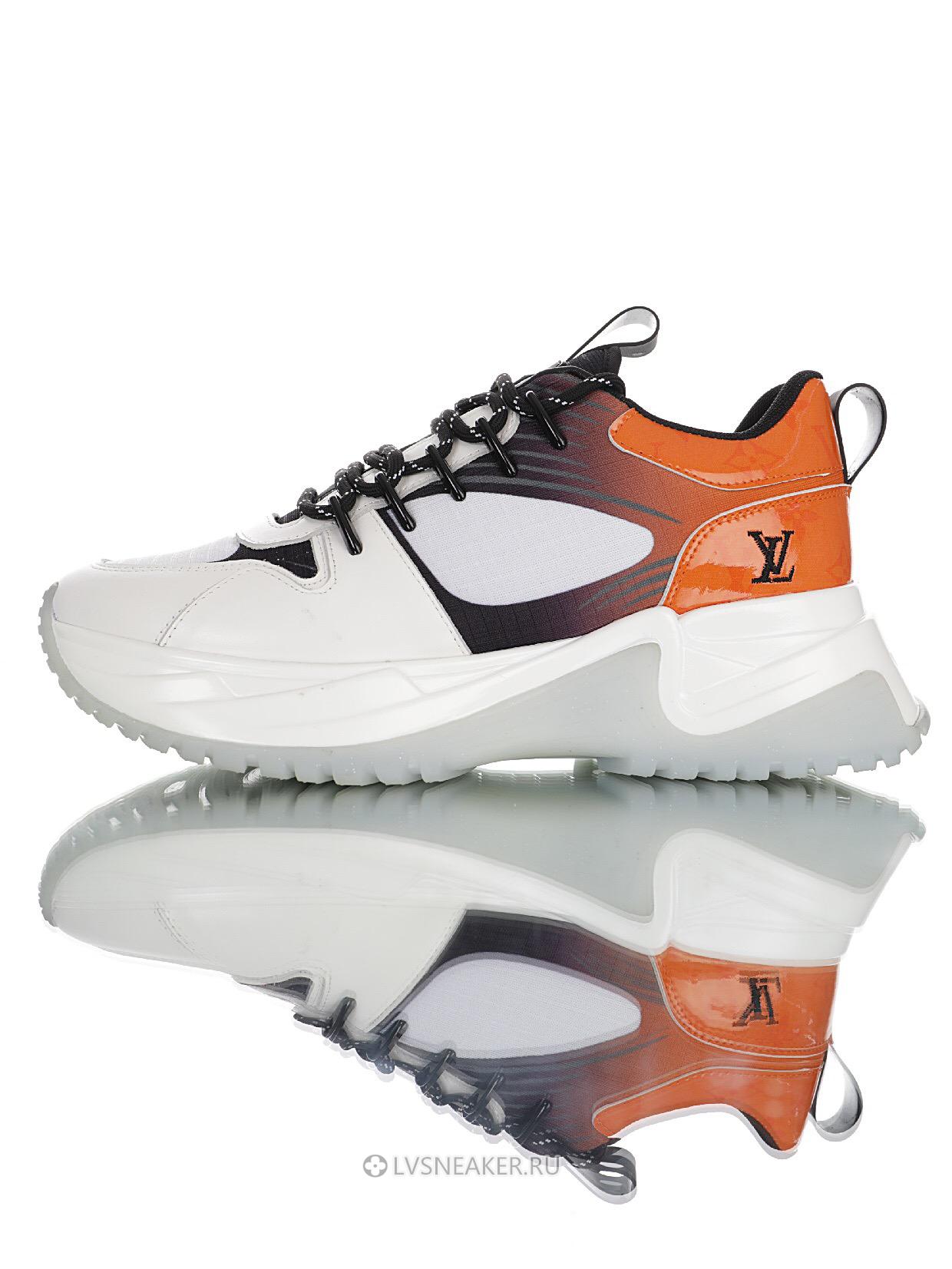 Louis Vuitton LV Run Away Pulse "White Orange" 1A5YSV-2 Sneakers
