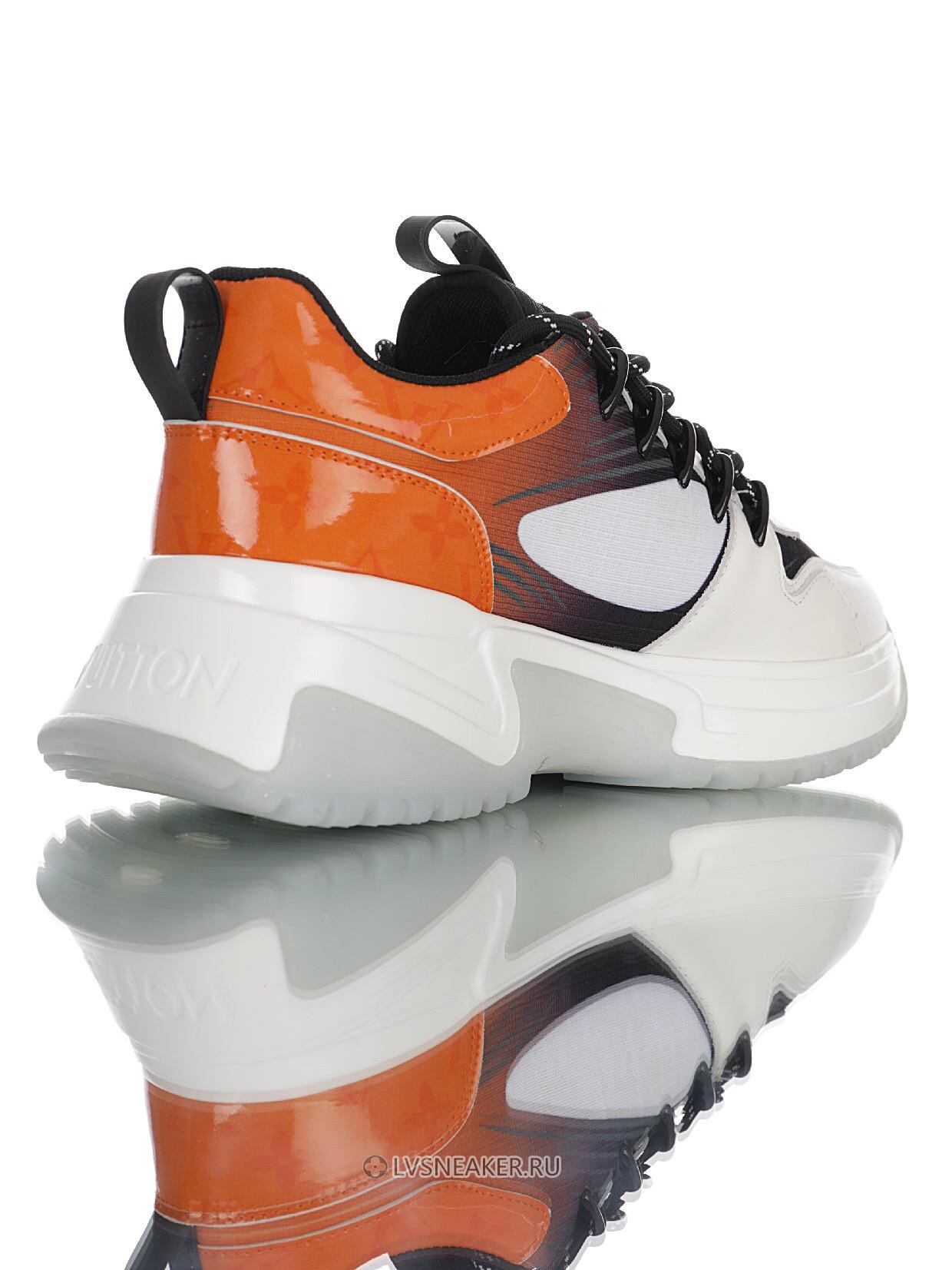 Louis Vuitton LV Run Away Pulse "White Orange" 1A5YSV-2 Sneakers