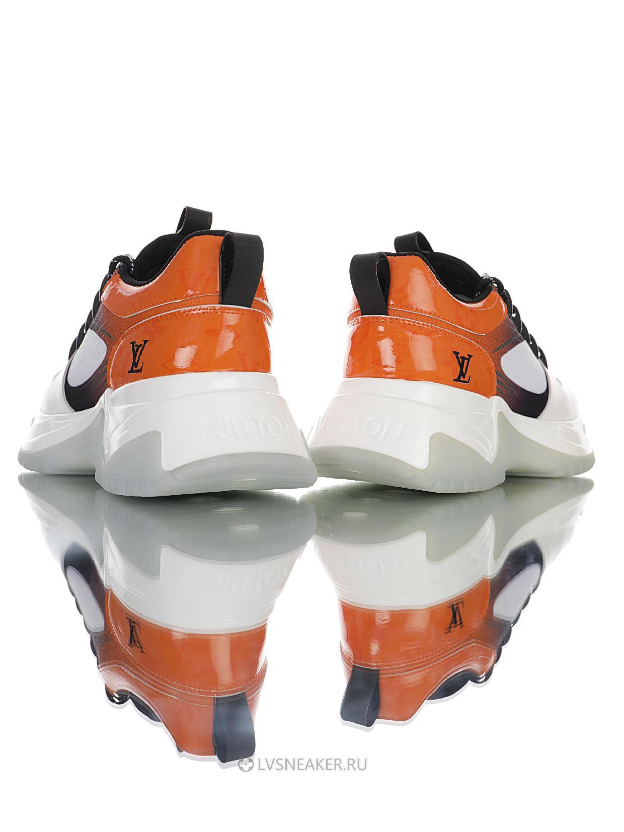 Louis Vuitton LV Run Away Pulse "White Orange" 1A5YSV-2 Sneakers