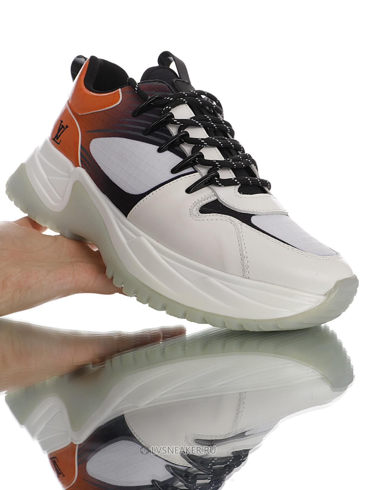 Louis Vuitton LV Run Away Pulse "White Orange" 1A5YSV-2 Sneakers