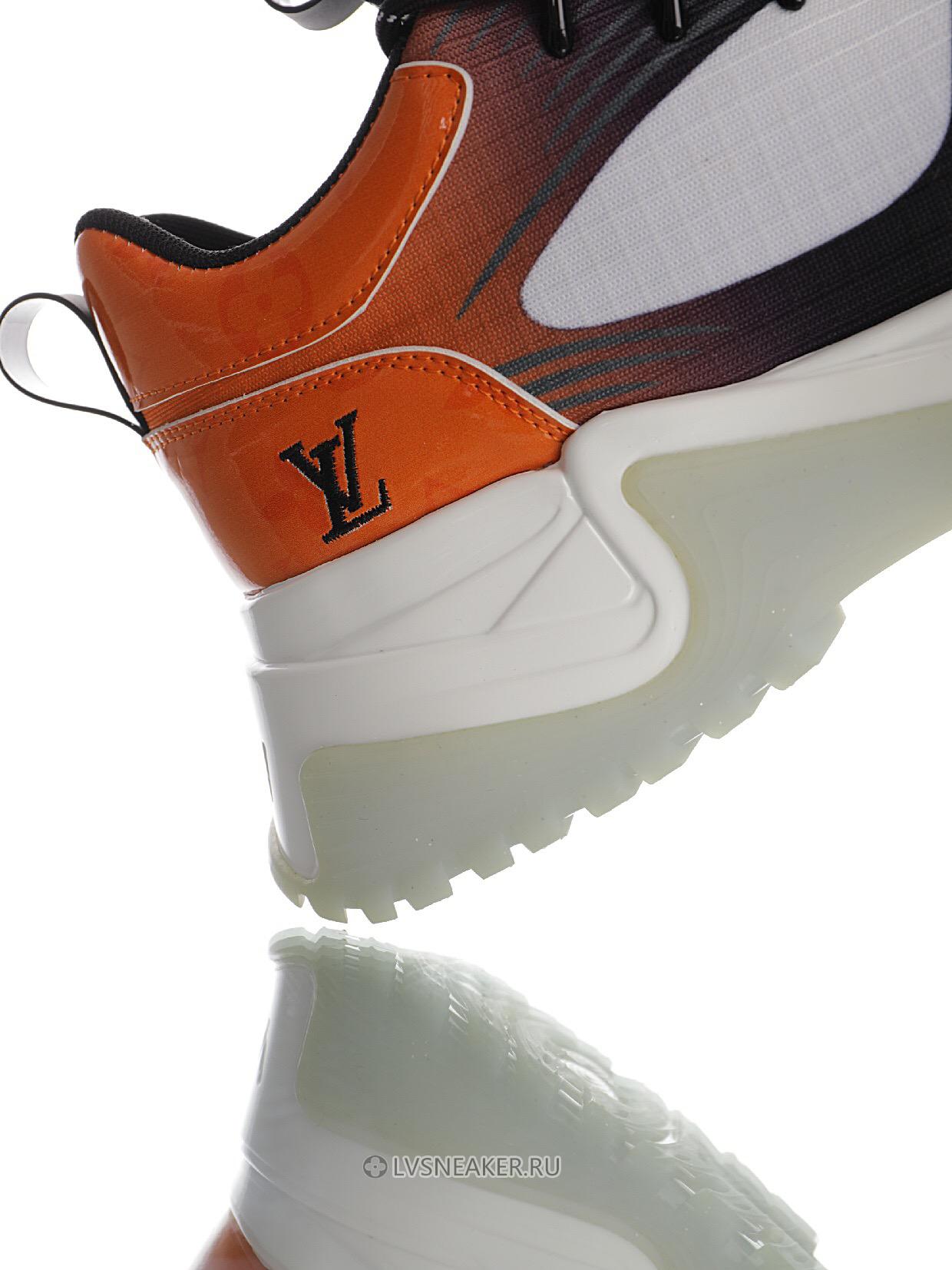 Louis Vuitton LV Run Away Pulse "White Orange" 1A5YSV-2 Sneakers