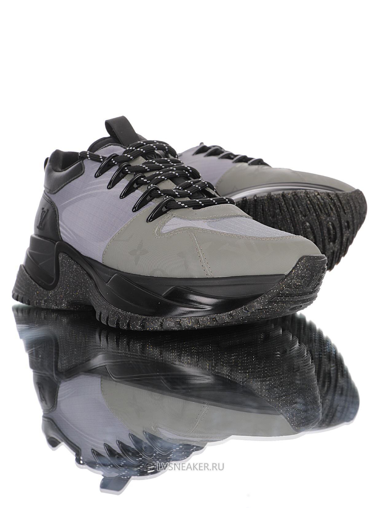 Louis Vuitton LV Run Away Pulse "Black Grey" 1A4UF3-2 Sneakers