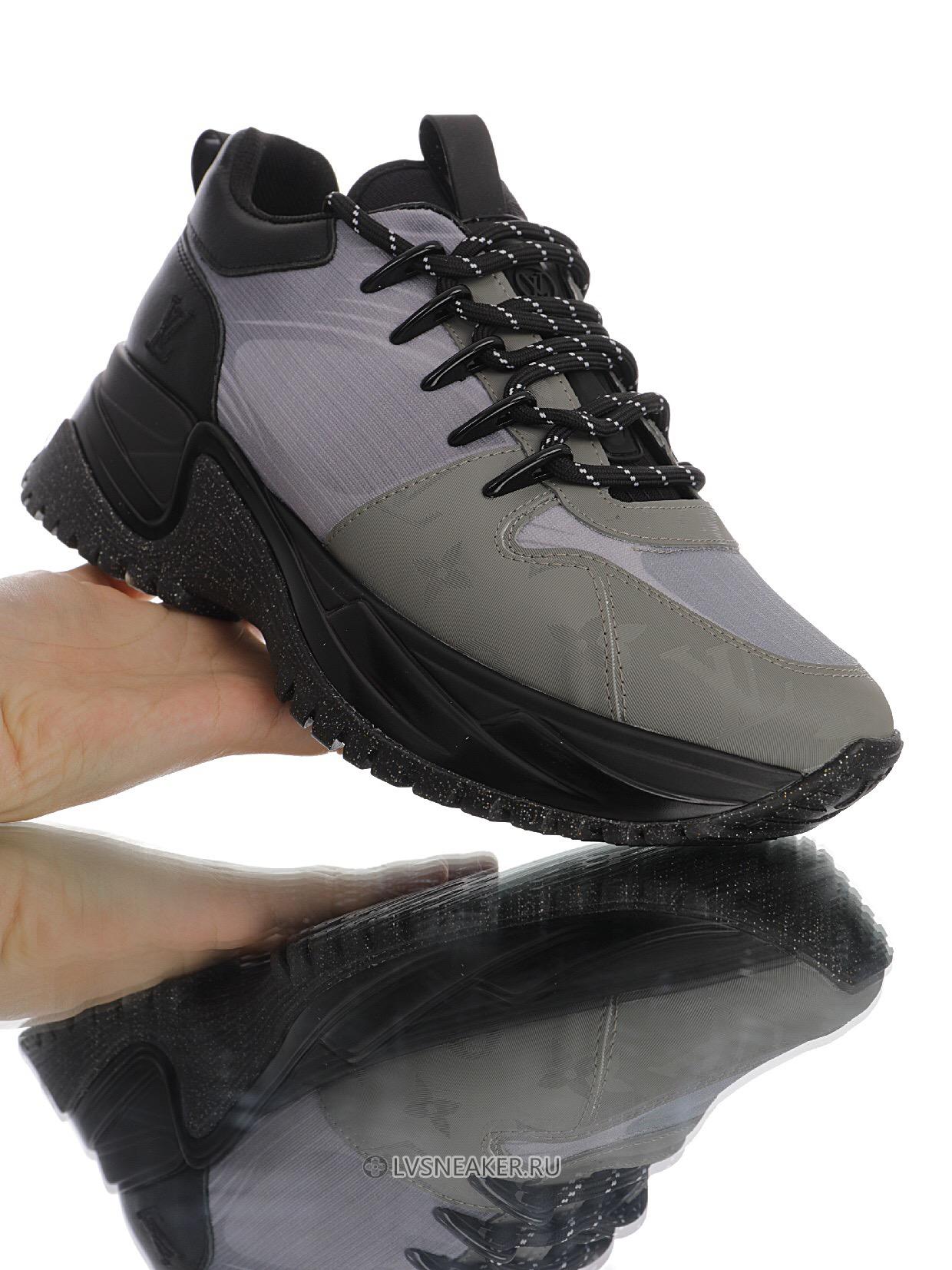 Louis Vuitton LV Run Away Pulse "Black Grey" 1A4UF3-2 Sneakers