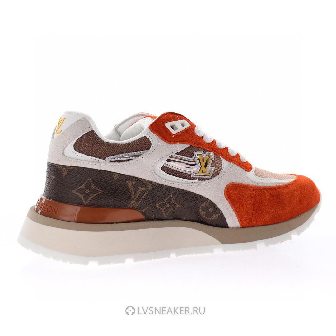 Louis Vuitton LV Run Away "Brown Orange Monogram" 1A8JLN Sneakers