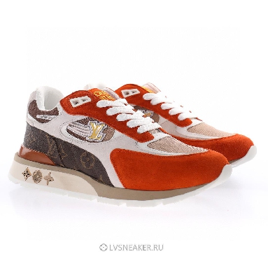 Louis Vuitton LV Run Away "Brown Orange Monogram" 1A8JLN Sneakers
