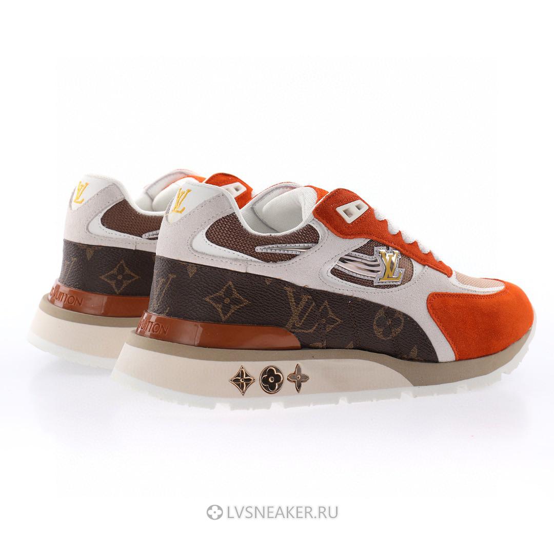 Louis Vuitton LV Run Away "Brown Orange Monogram" 1A8JLN Sneakers