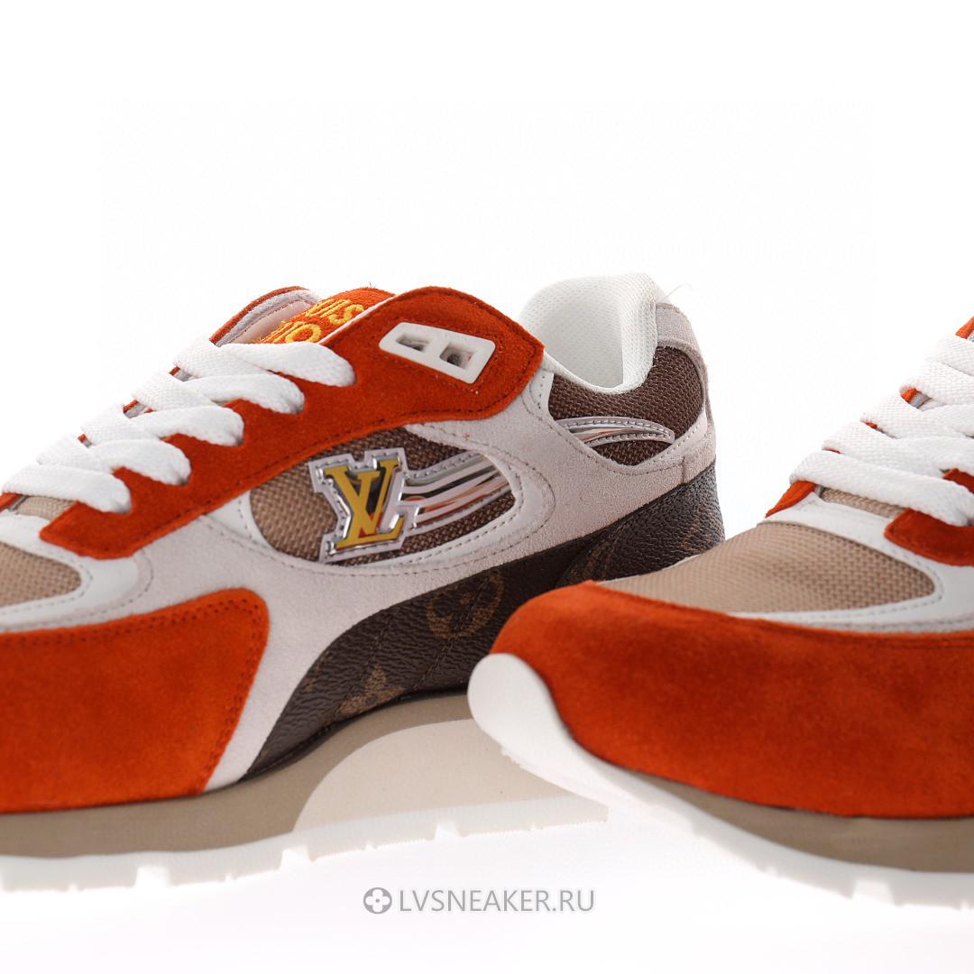 Louis Vuitton LV Run Away "Brown Orange Monogram" 1A8JLN Sneakers