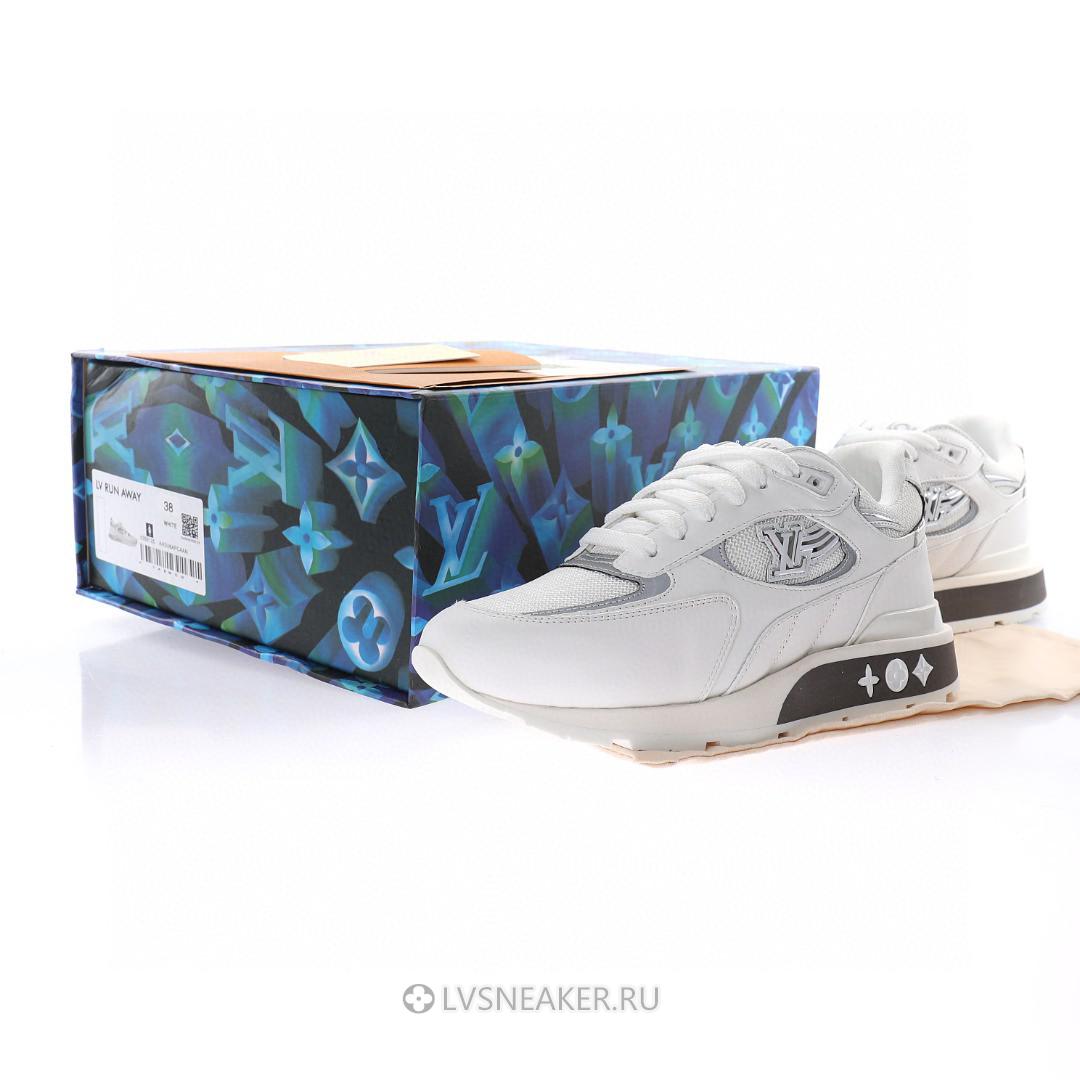 Louis Vuitton LV Run Away "White Grey" 1A8KI4 Sneakers