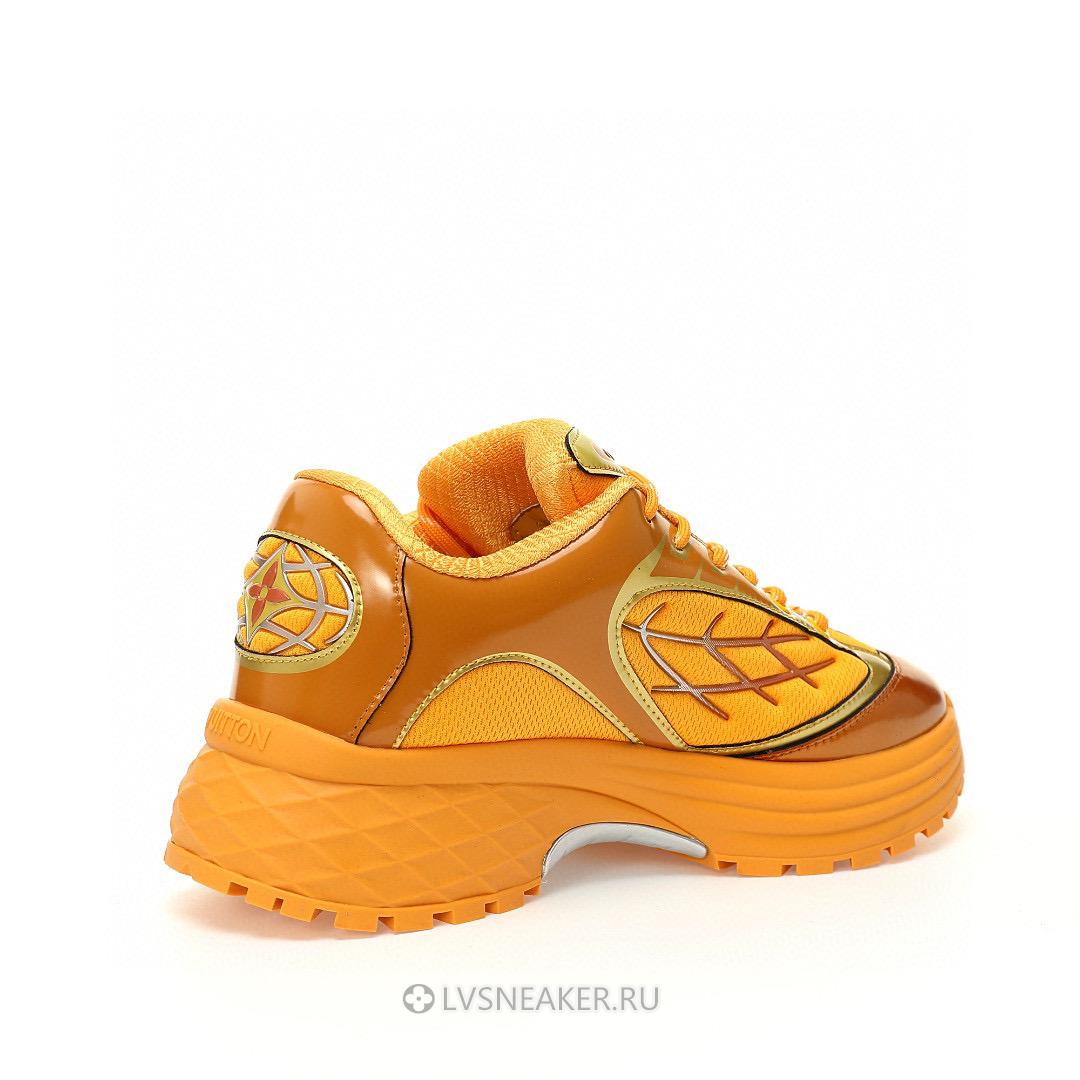 Louis Vuitton LV Discovery Lace Up "Gold Yellow" 1ABZ2W-2 Sneakers