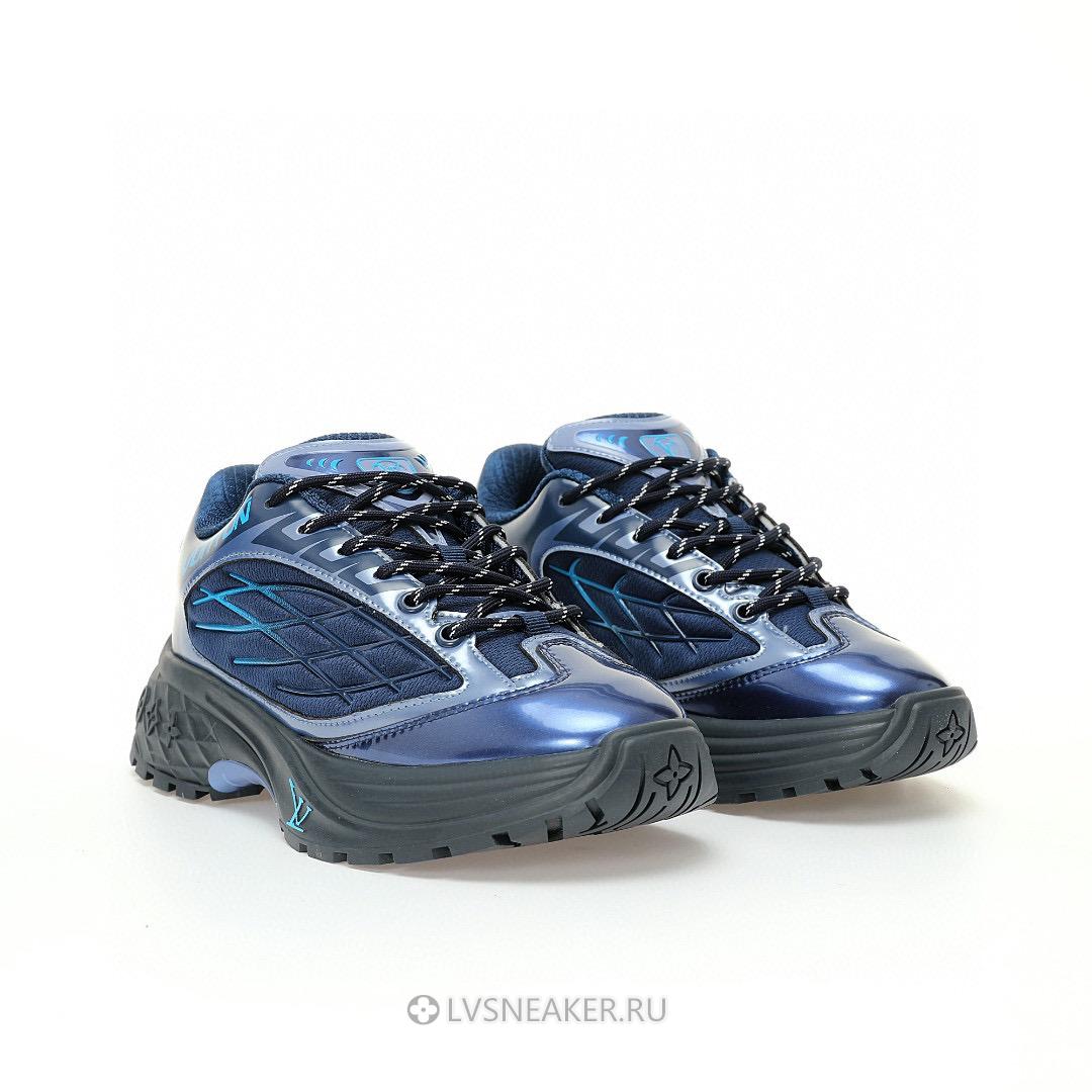Louis Vuitton LV Discovery Lace Up "Blue Black" 1ACEBV-2 Sneakers