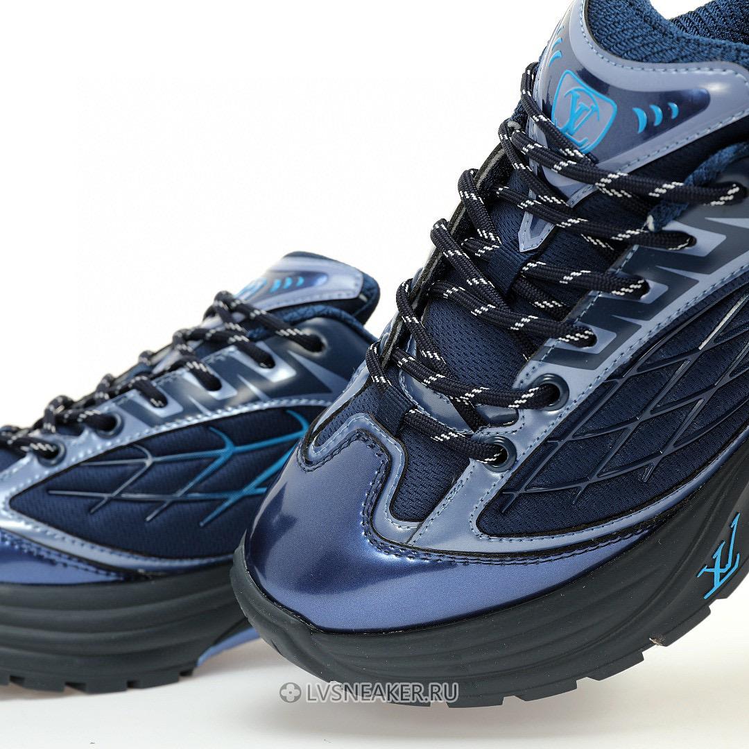Louis Vuitton LV Discovery Lace Up "Blue Black" 1ACEBV-2 Sneakers