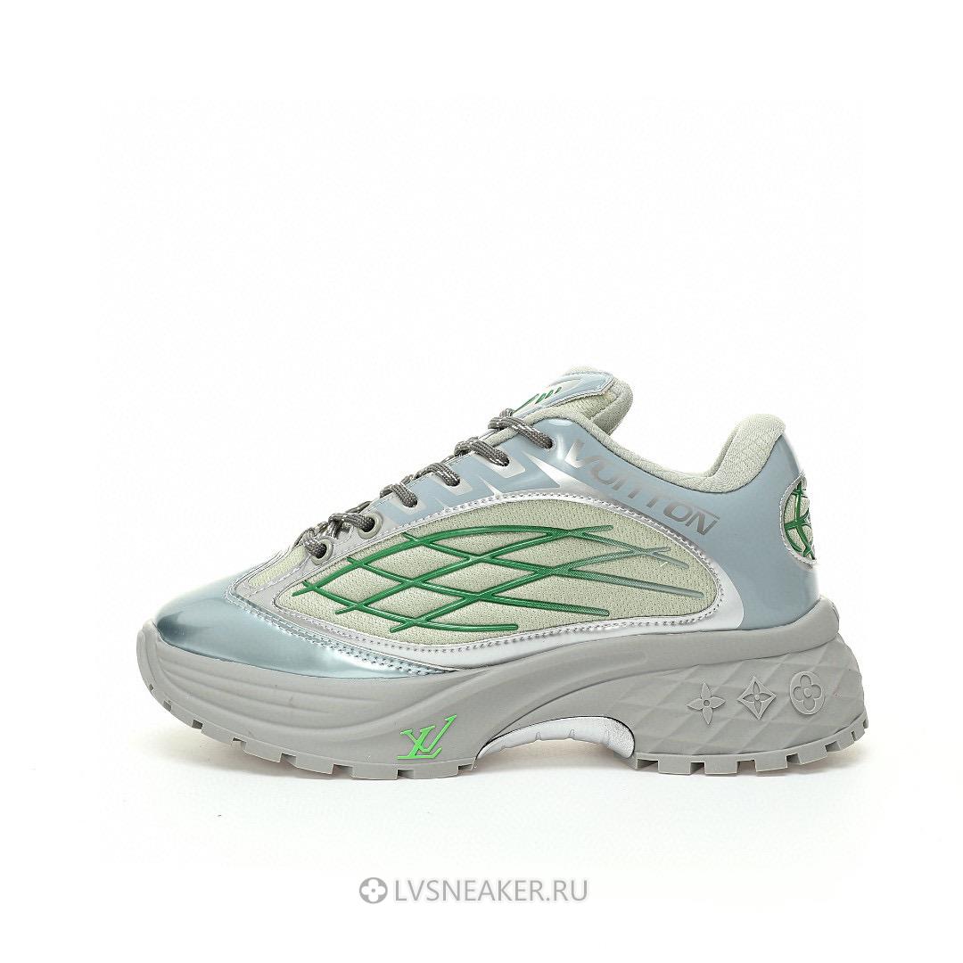 Louis Vuitton LV Discovery Lace Up "Grey Green" 1ABZ3P Sneakers