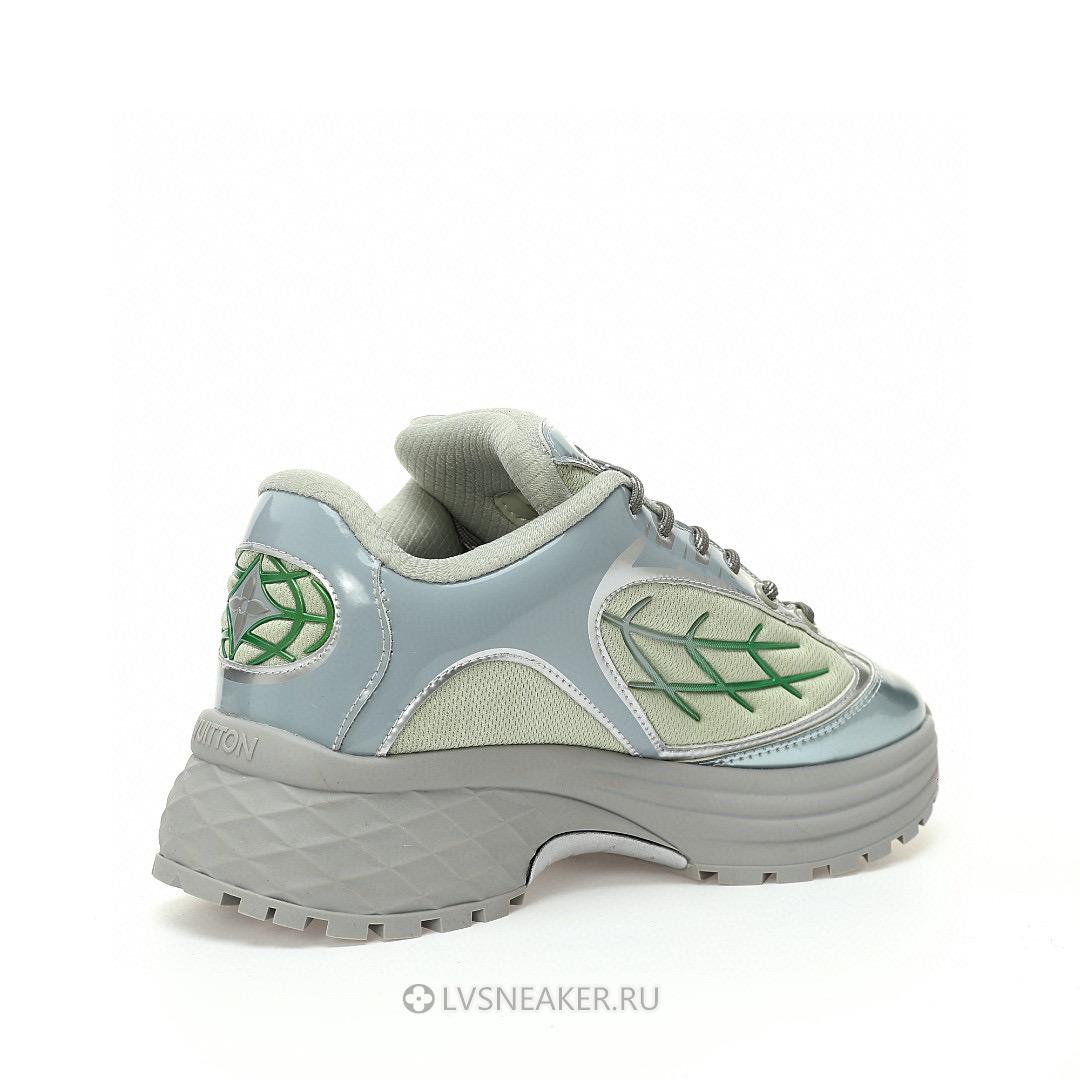 Louis Vuitton LV Discovery Lace Up "Grey Green" 1ABZ3P Sneakers