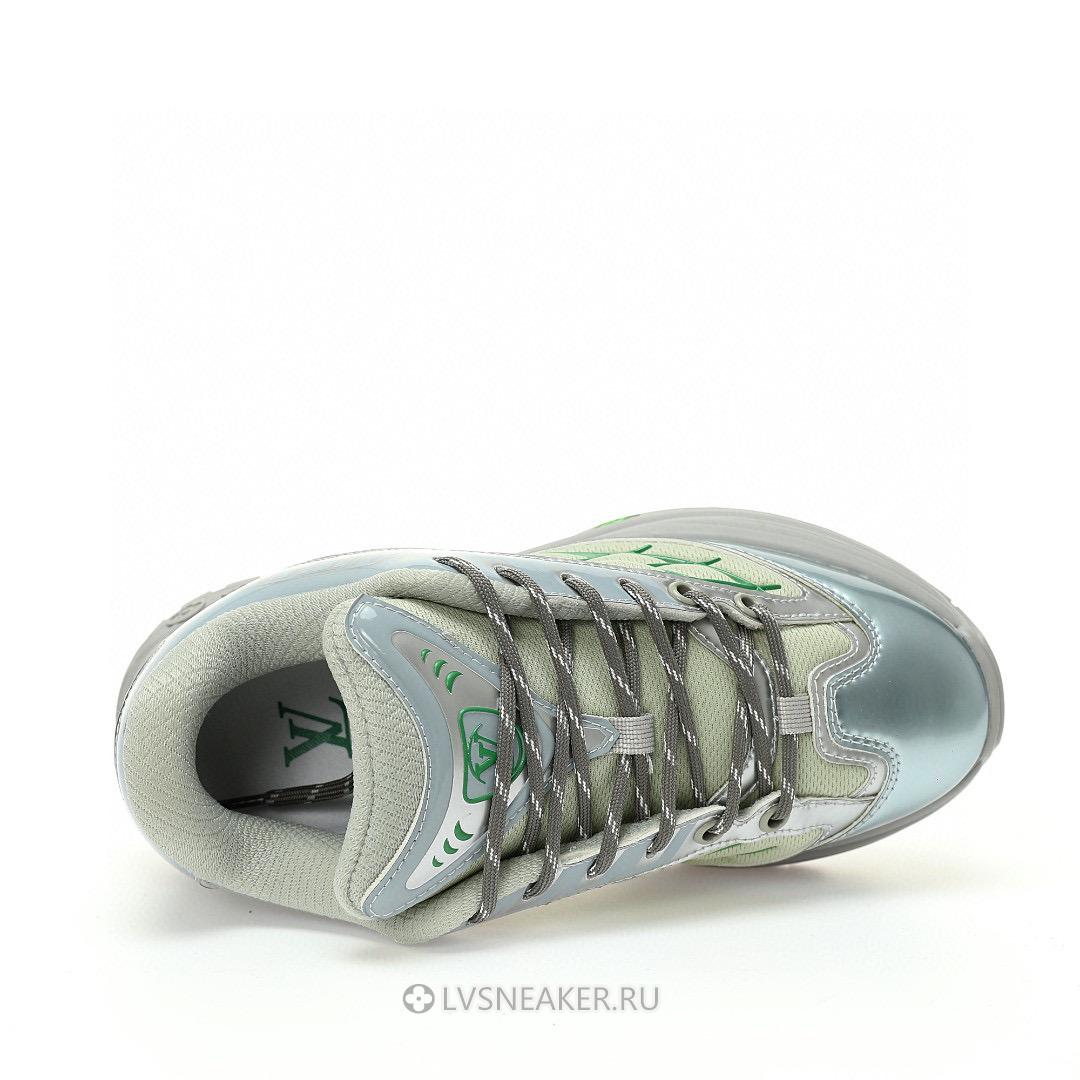 Louis Vuitton LV Discovery Lace Up "Grey Green" 1ABZ3P Sneakers
