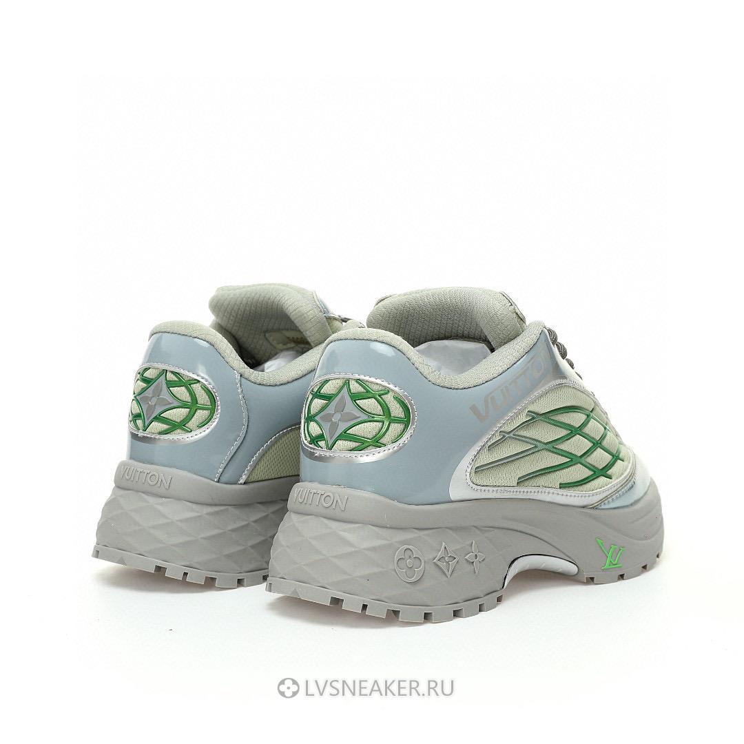 Louis Vuitton LV Discovery Lace Up "Grey Green" 1ABZ3P Sneakers