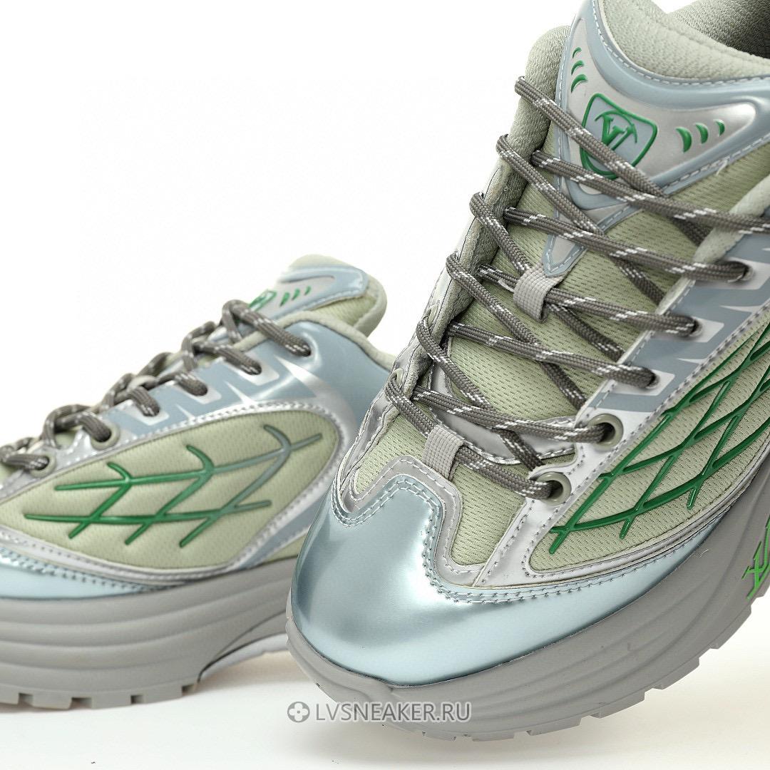 Louis Vuitton LV Discovery Lace Up "Grey Green" 1ABZ3P Sneakers