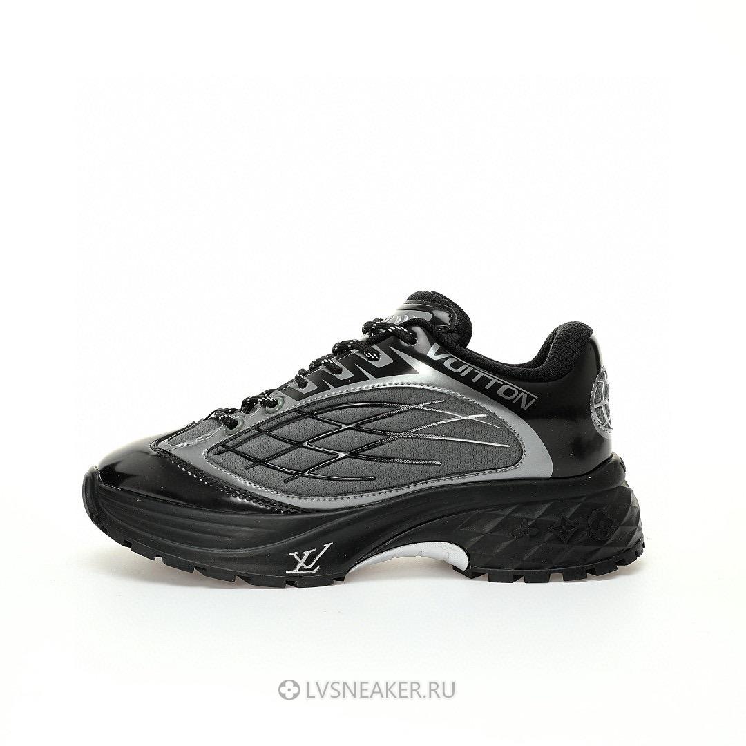 Louis Vuitton LV Discovery Lace Up "Black Grey" 1ABZ2W Sneakers