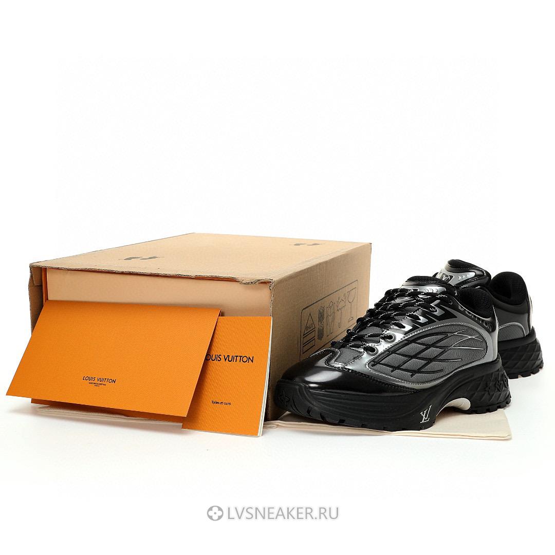 Louis Vuitton LV Discovery Lace Up "Black Grey" 1ABZ2W Sneakers