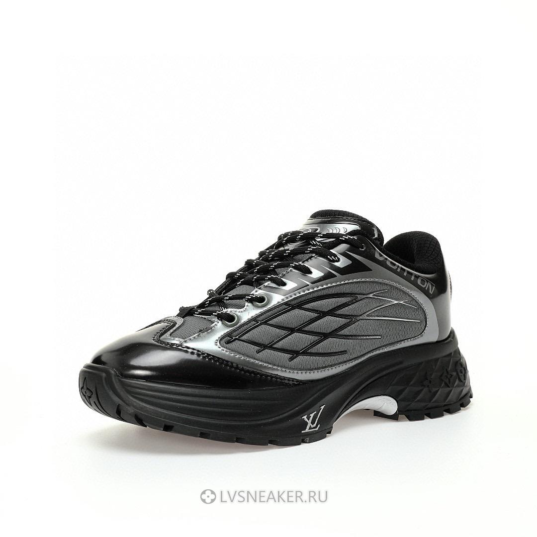 Louis Vuitton LV Discovery Lace Up "Black Grey" 1ABZ2W Sneakers