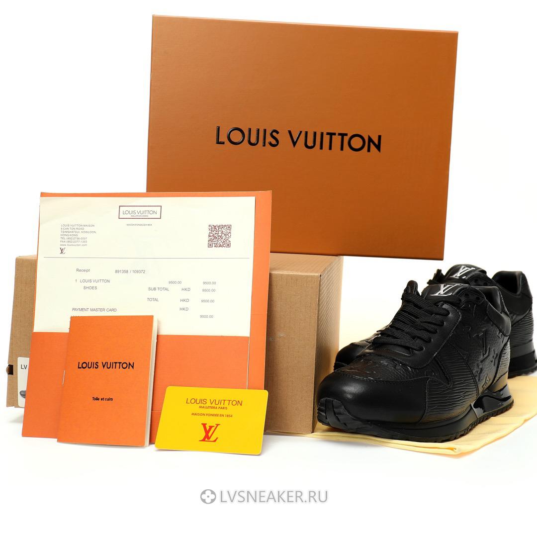 Louis Vuitton LV Run Away "Monogram Embossed Black" 1A9ZKQ Sneakers