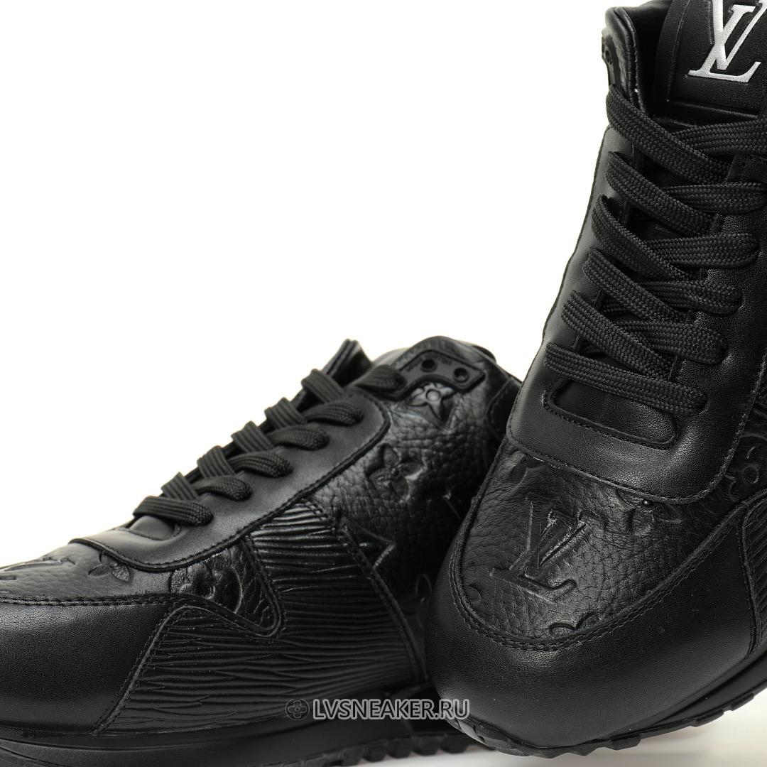 Louis Vuitton LV Run Away "Monogram Embossed Black" 1A9ZKQ Sneakers