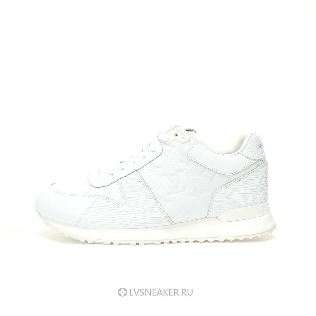 Louis Vuitton LV Run Away "Monogram Embossed Leather White" 1A9ZK8 Sneakers