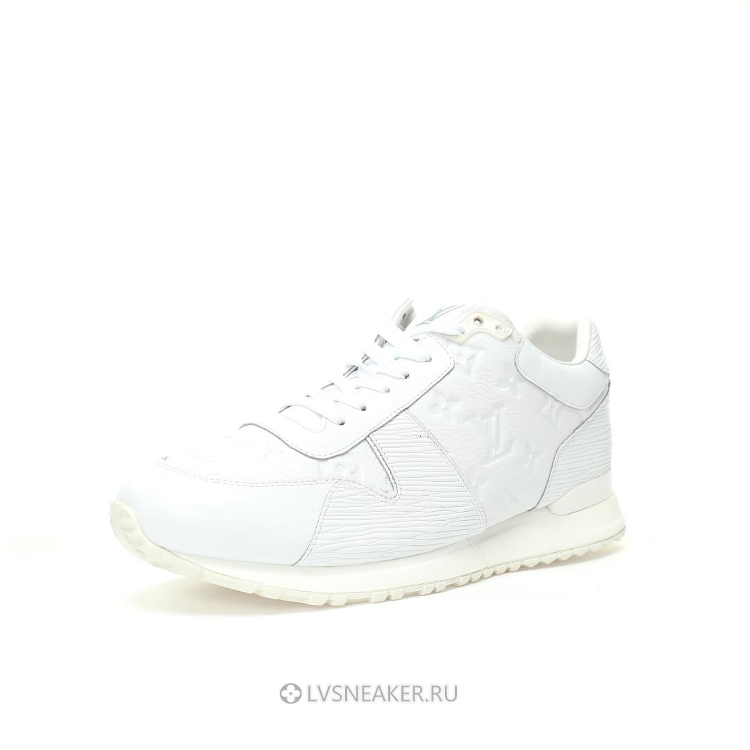Louis Vuitton LV Run Away "Monogram Embossed Leather White" 1A9ZK8 Sneakers