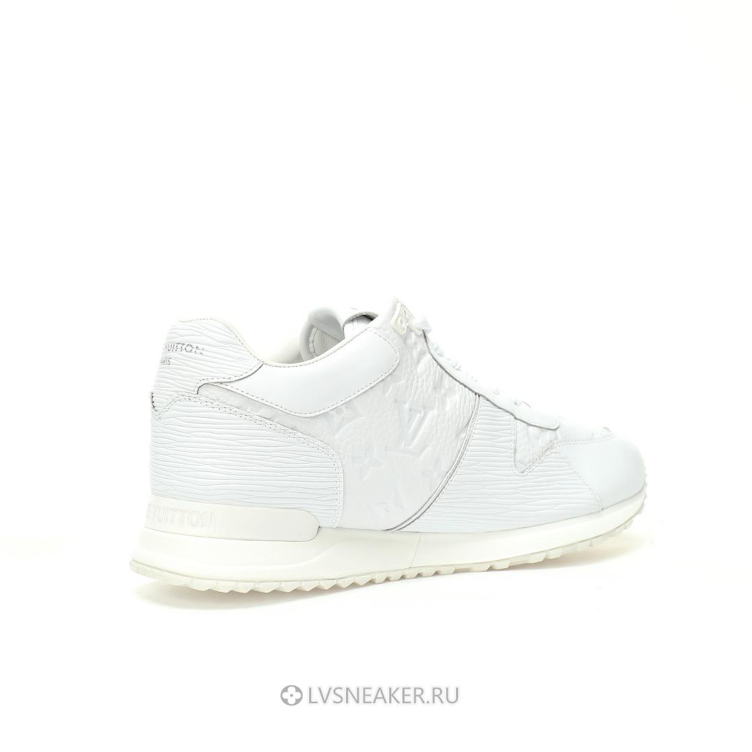 Louis Vuitton LV Run Away "Monogram Embossed Leather White" 1A9ZK8 Sneakers
