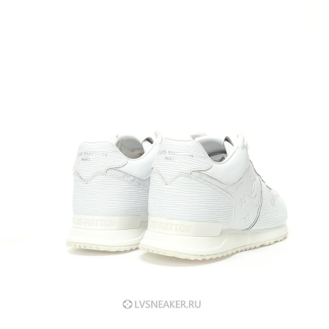 Louis Vuitton LV Run Away "Monogram Embossed Leather White" 1A9ZK8 Sneakers