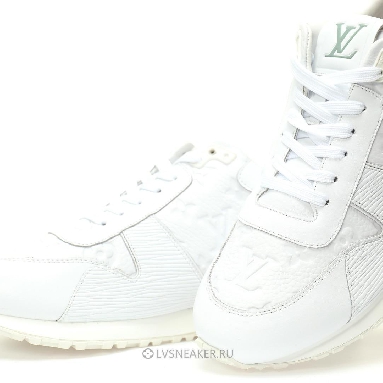 Louis Vuitton LV Run Away "Monogram Embossed Leather White" 1A9ZK8 Sneakers