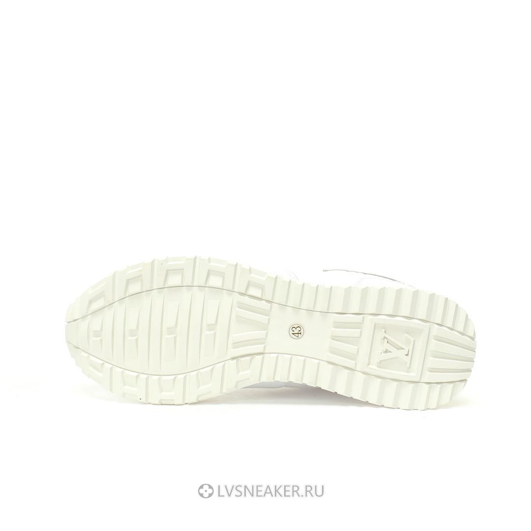 Louis Vuitton LV Run Away "Monogram Embossed Leather White" 1A9ZK8 Sneakers