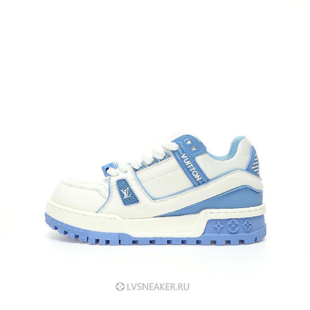 Louis Vuitton LV Trainer Maxi "White Blue" 1ACPQY Sneakers