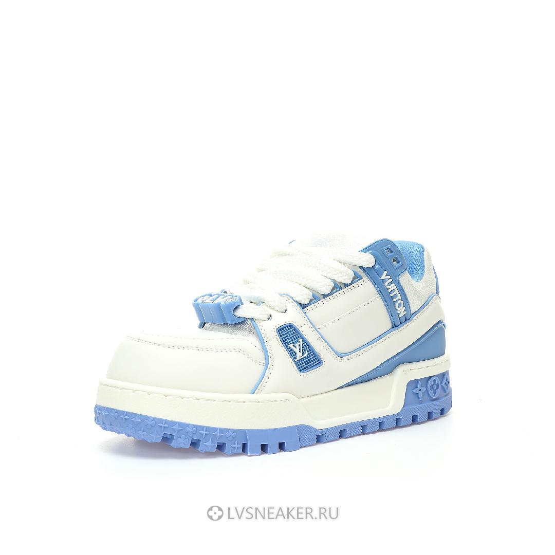 Louis Vuitton LV Trainer Maxi "White Blue" 1ACPQY Sneakers