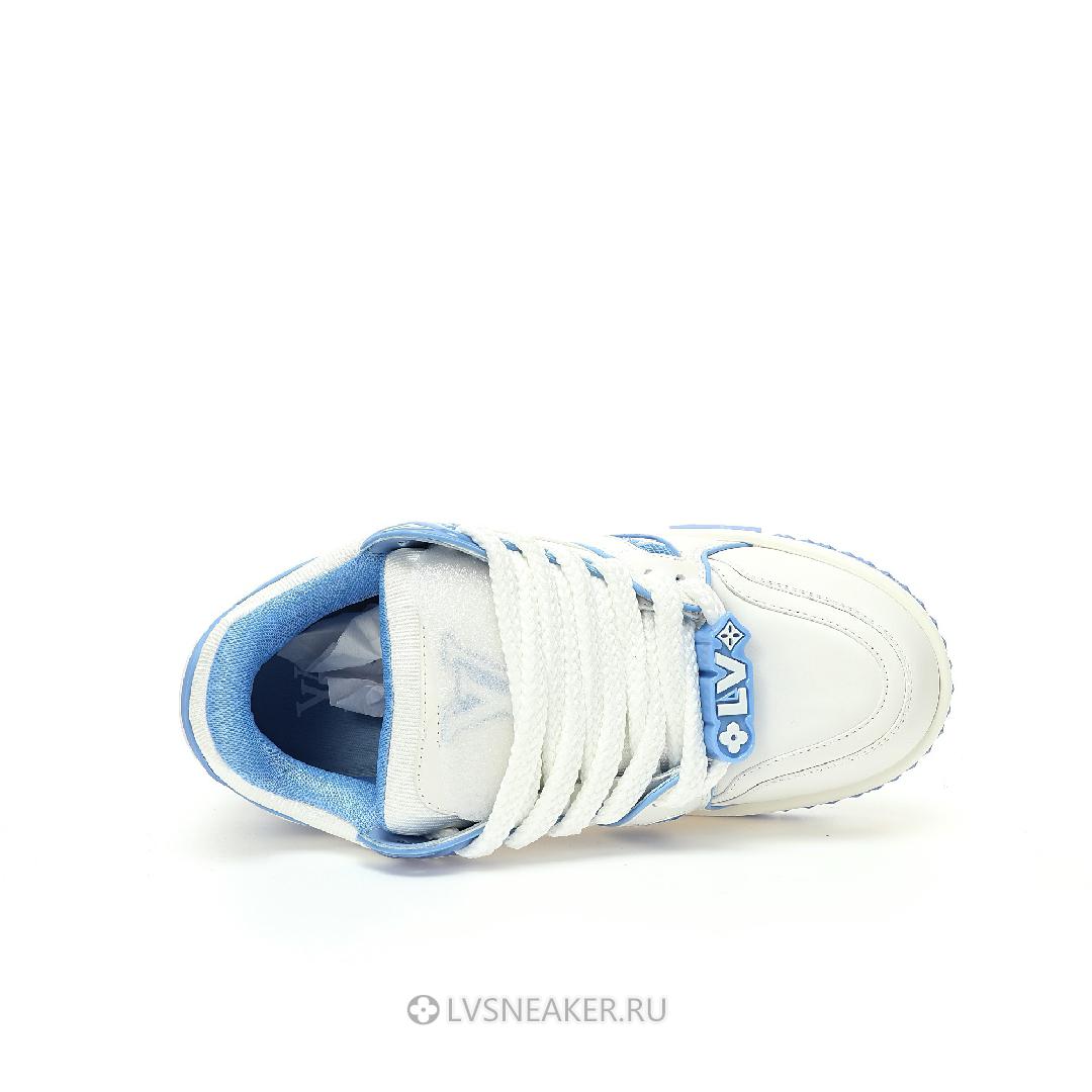 Louis Vuitton LV Trainer Maxi "White Blue" 1ACPQY Sneakers