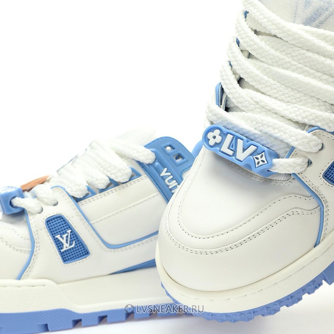 Louis Vuitton LV Trainer Maxi "White Blue" 1ACPQY Sneakers