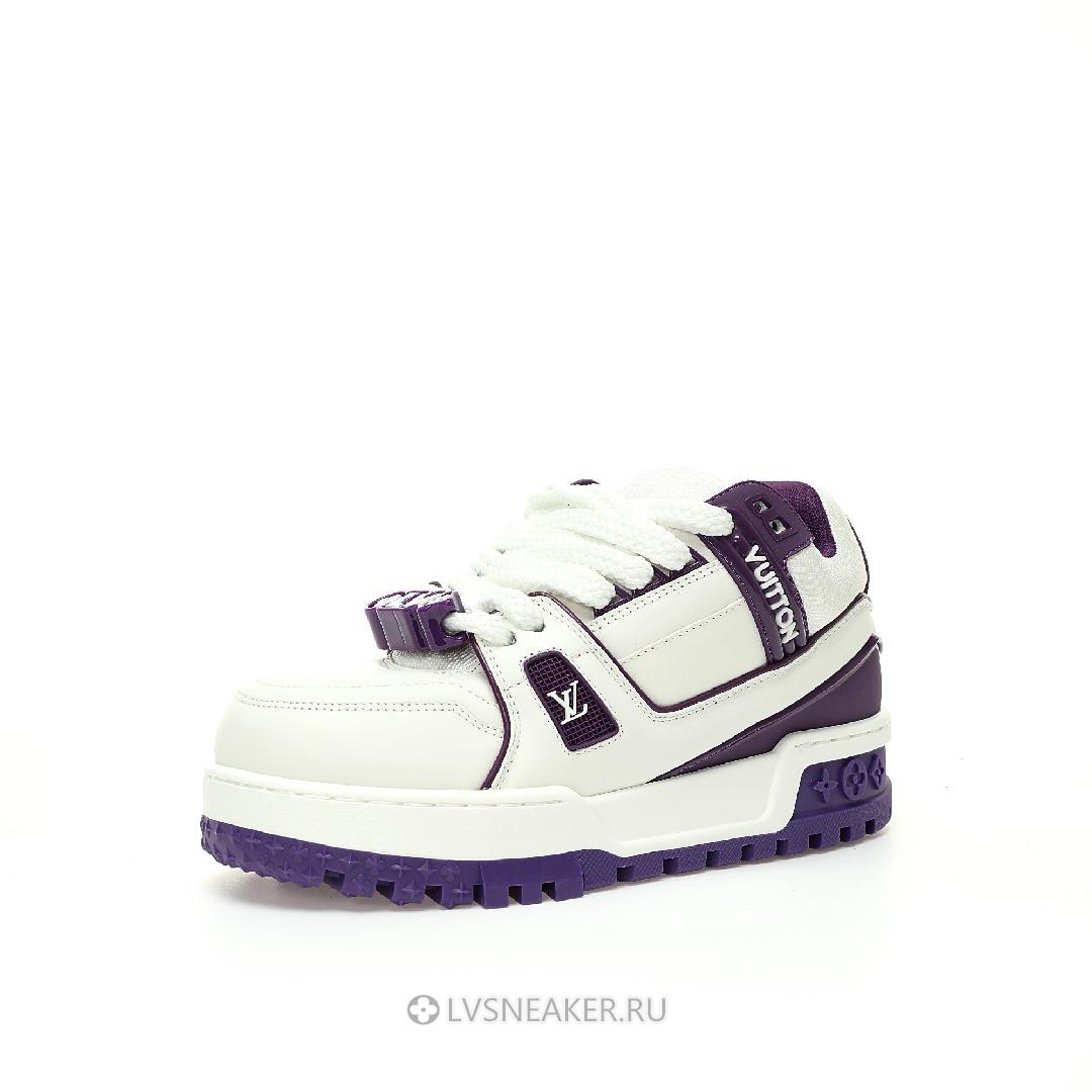 Louis Vuitton LV Trainer Maxi "White Purple" 1ACRKO-2 Sneakers
