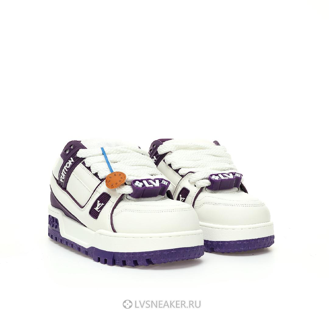 Louis Vuitton LV Trainer Maxi "White Purple" 1ACRKO-2 Sneakers