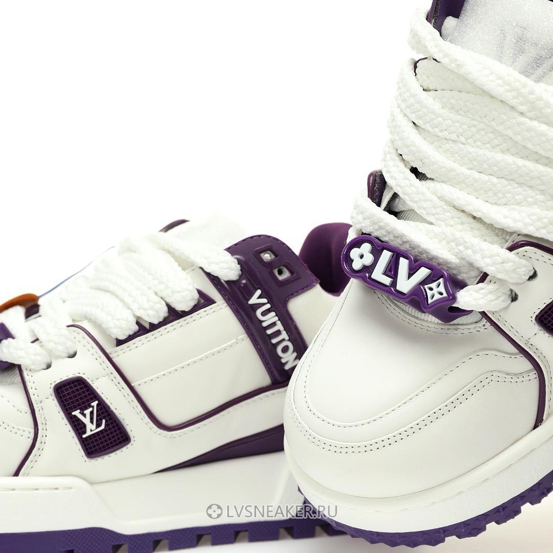 Louis Vuitton LV Trainer Maxi "White Purple" 1ACRKO-2 Sneakers