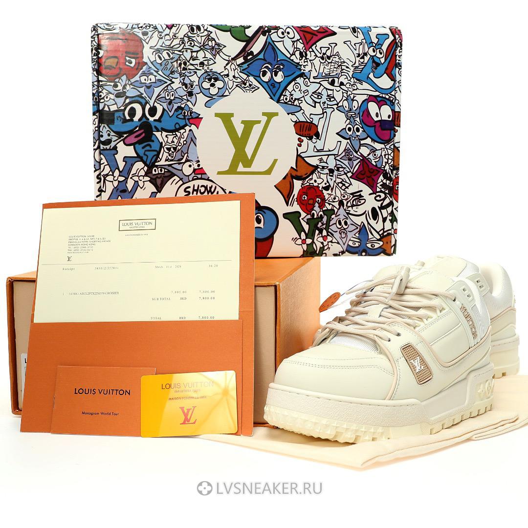 Louis Vuitton LV Trainer Maxi "Beige White" 1ACNYF-3 Sneakers