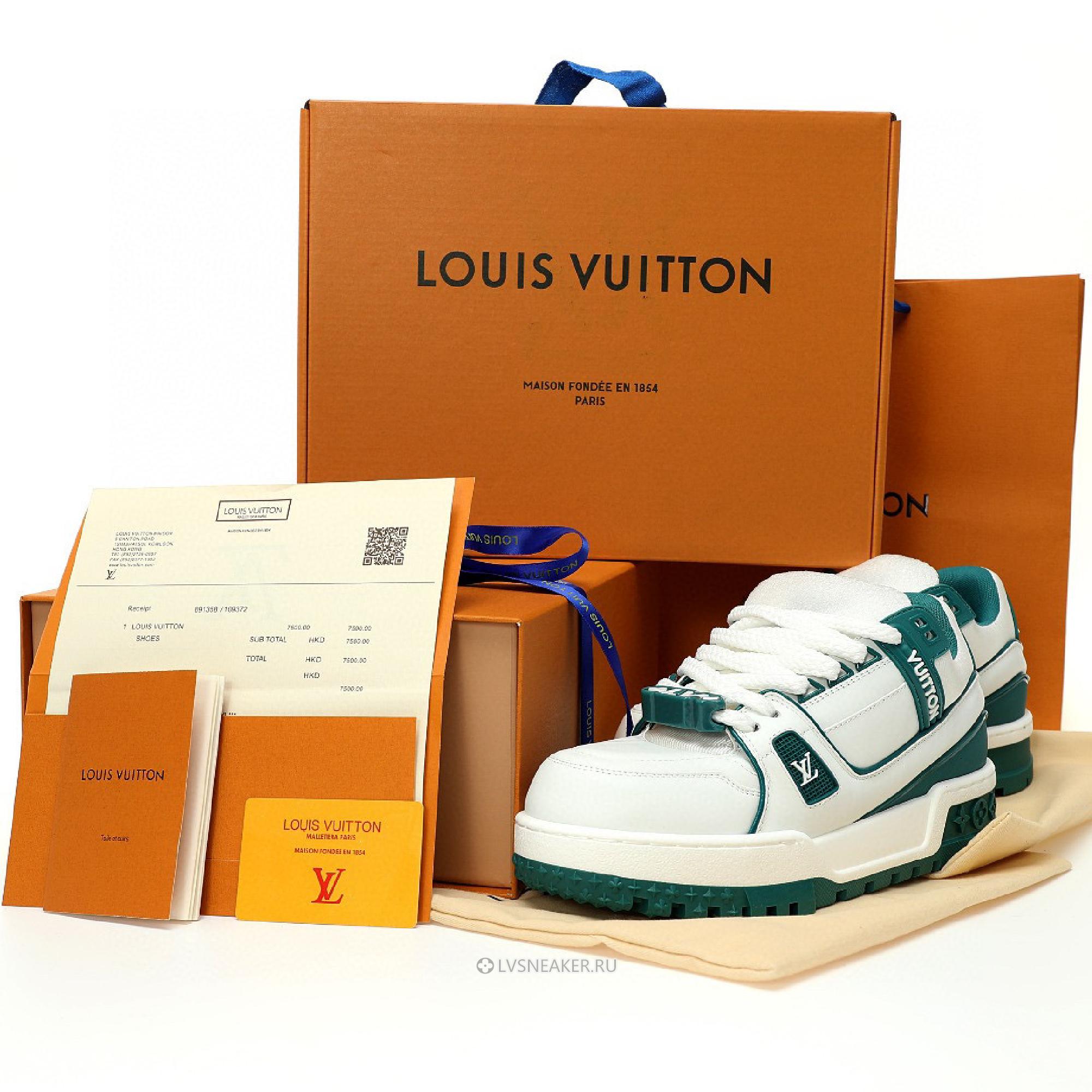 Louis Vuitton LV Trainer Maxi "Dark Green White" 1ACI0K Sneakers