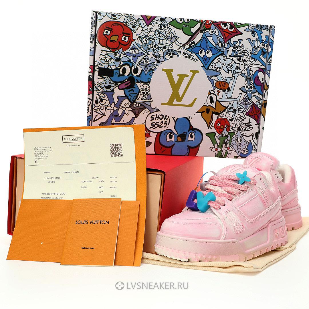 Louis Vuitton LV Trainer Maxi "Pink Valentines Day" 1AD6BZ-2 Sneakers