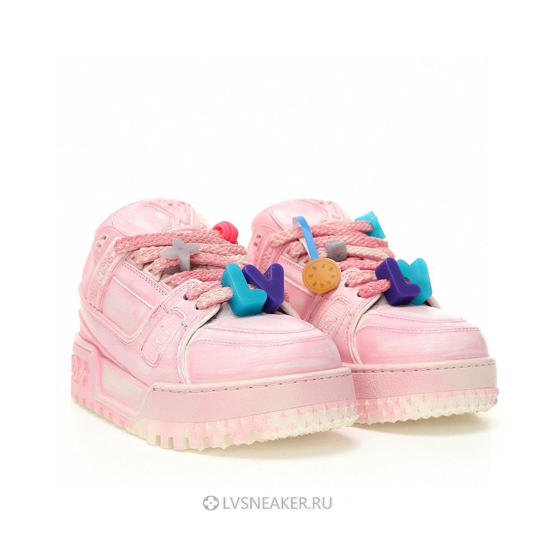 Louis Vuitton LV Trainer Maxi "Pink Valentines Day" 1AD6BZ-2 Sneakers