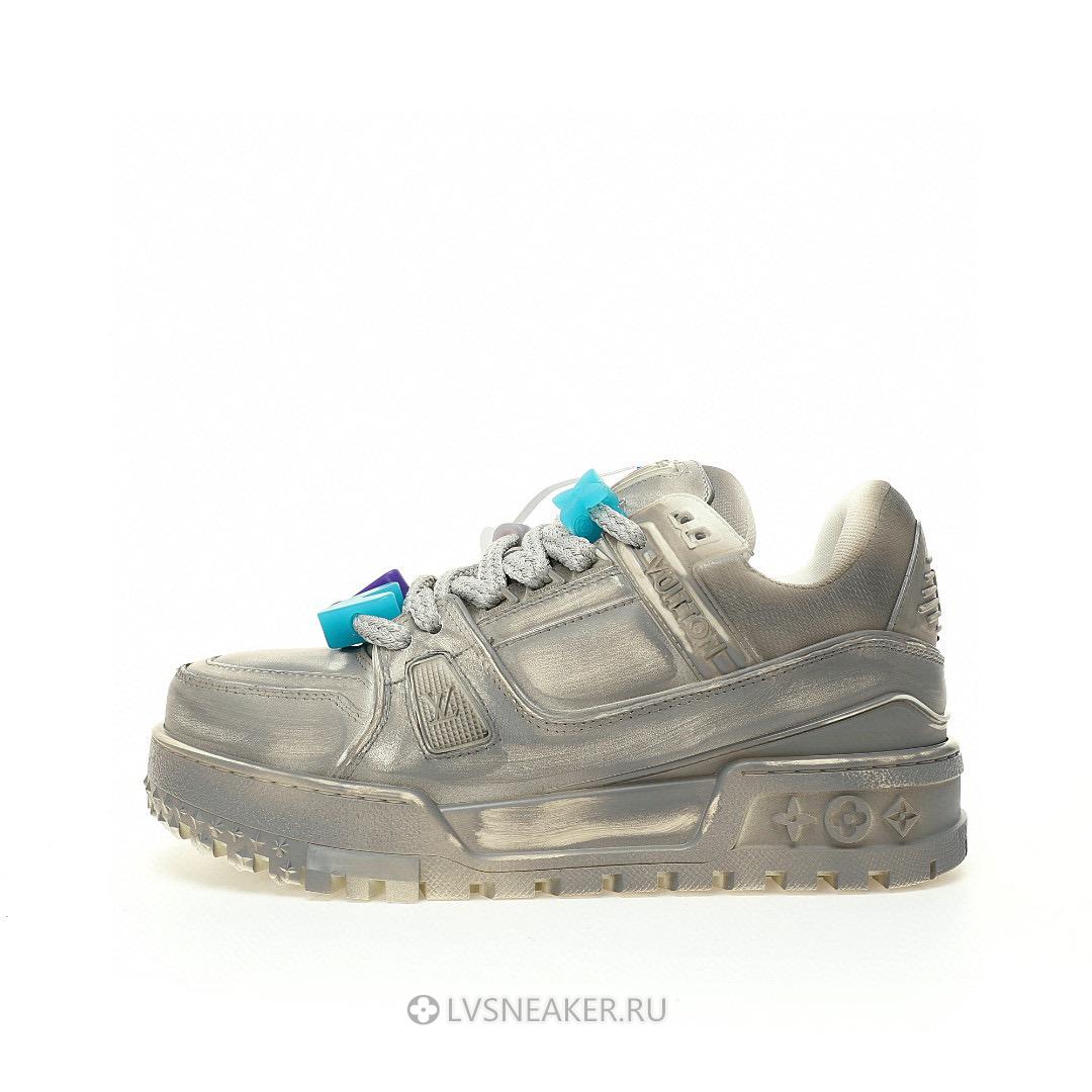 Louis Vuitton LV Trainer Maxi "Valentines Day Grey" 1AD6BZ-3 Sneakers